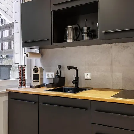 Vintage 2 Black Am Kurpark Von Apartament *